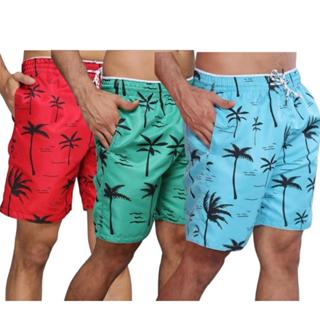 KIT 3 Bermudas Tactel Coqueiro Tecido Premium Bermuda Mauricinho Surf Praia Secagem Rápida Academia em Oferta na Shopee