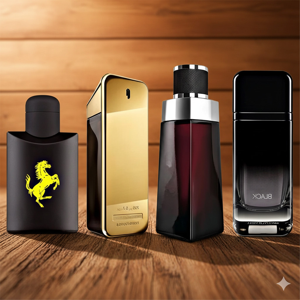 4 Fragrâncias Masculino Concentradas e Importadas REFIL EM SPRAY Perfume