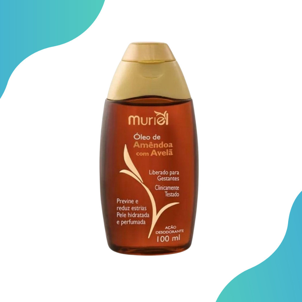 Óleo Corporal Desodorante Amêndoa Com Avelã Muriel 100ml