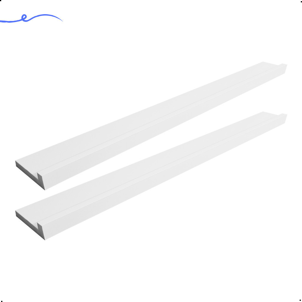 Kit 2 Prateleira Para Quadros Branca 90 Cm Mdf Branco Organizadora Cozinha Tempero Quarto Banheiro em Oferta na Shopee