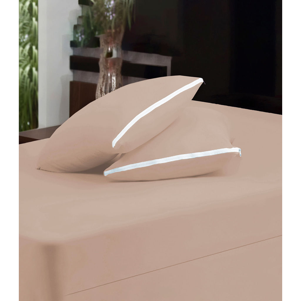 Capa Protetora de Colchão Solteiro Vivaldi Bege em Oferta na Shopee