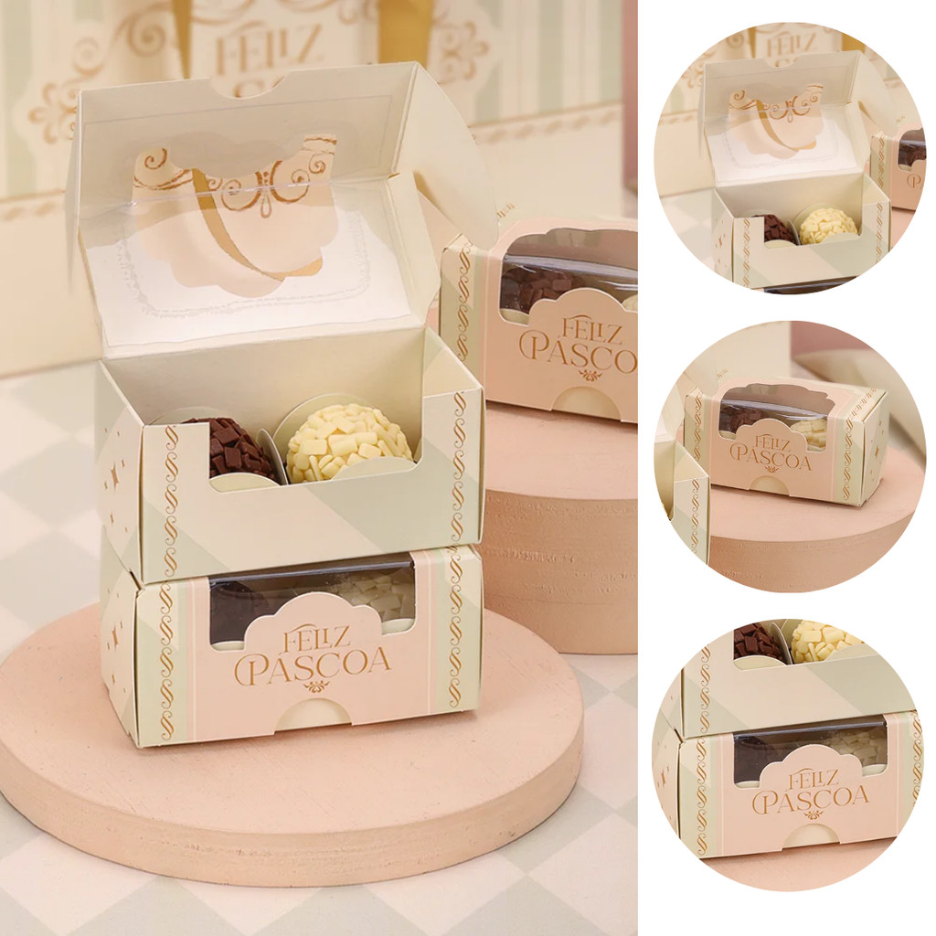10 CAIXAS P/ 2 DOCES PÁSCOA EMBALAGEM RECORDAR 5473 ( PASCOA JANGO 2026 )