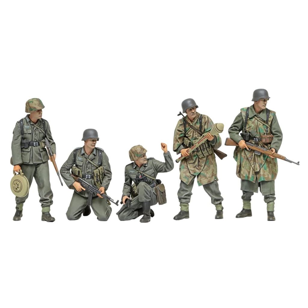 Tamiya 135 série militar em miniatura no382 conjunto de infantaria alemã modelo de plástico da guerra tardia 35382