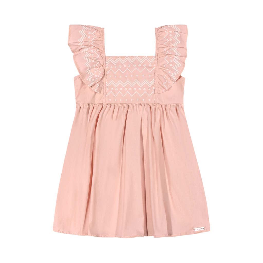 Vestido Infantil Menina Com Babados Colorittá Rosa