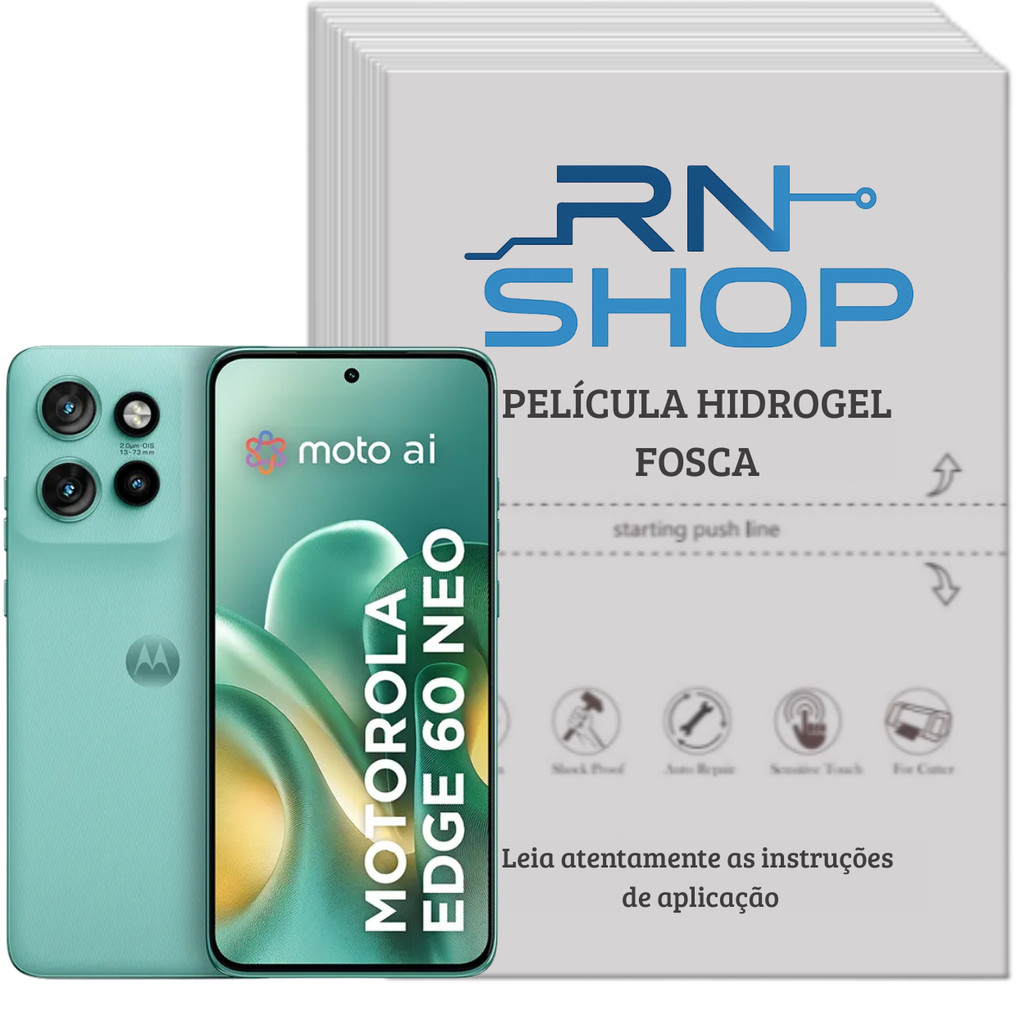 3 Películas De Hidrogel FOSCA P/ Celular Motorola Todos Modelos Moto G Edge One Fusion Pro Power Razr Ultra Zoom Plus