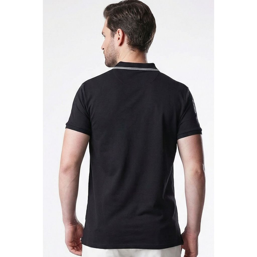 Polo Piquet Colarinho Zíper Polo Wear Preto · foto 2