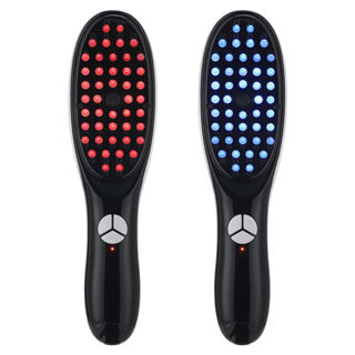 Escova Capilar LED Azul Vermelho Massageador Sem Fio Crescimento e Estímulo em Oferta na Shopee