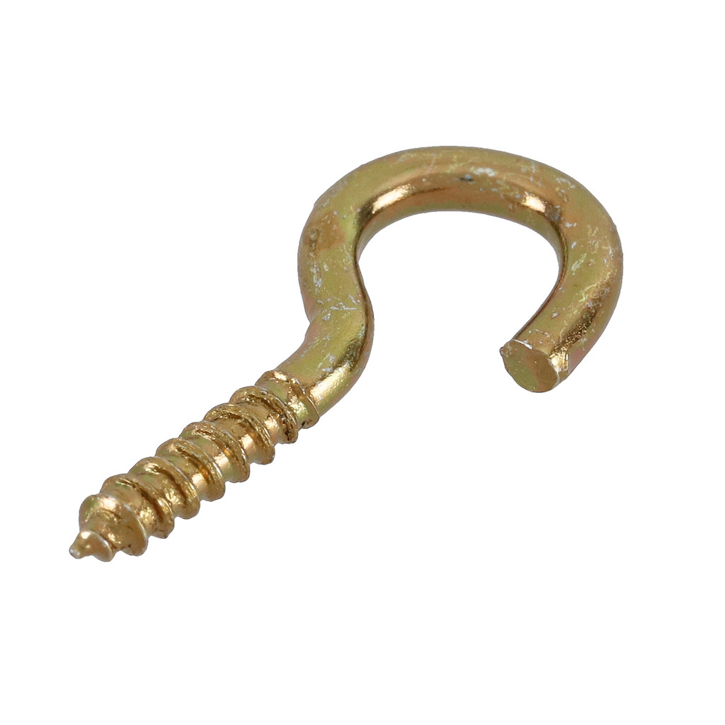 Gancho com Rosca para Madeira Bicromatizado 100 unidades em Oferta na Shopee