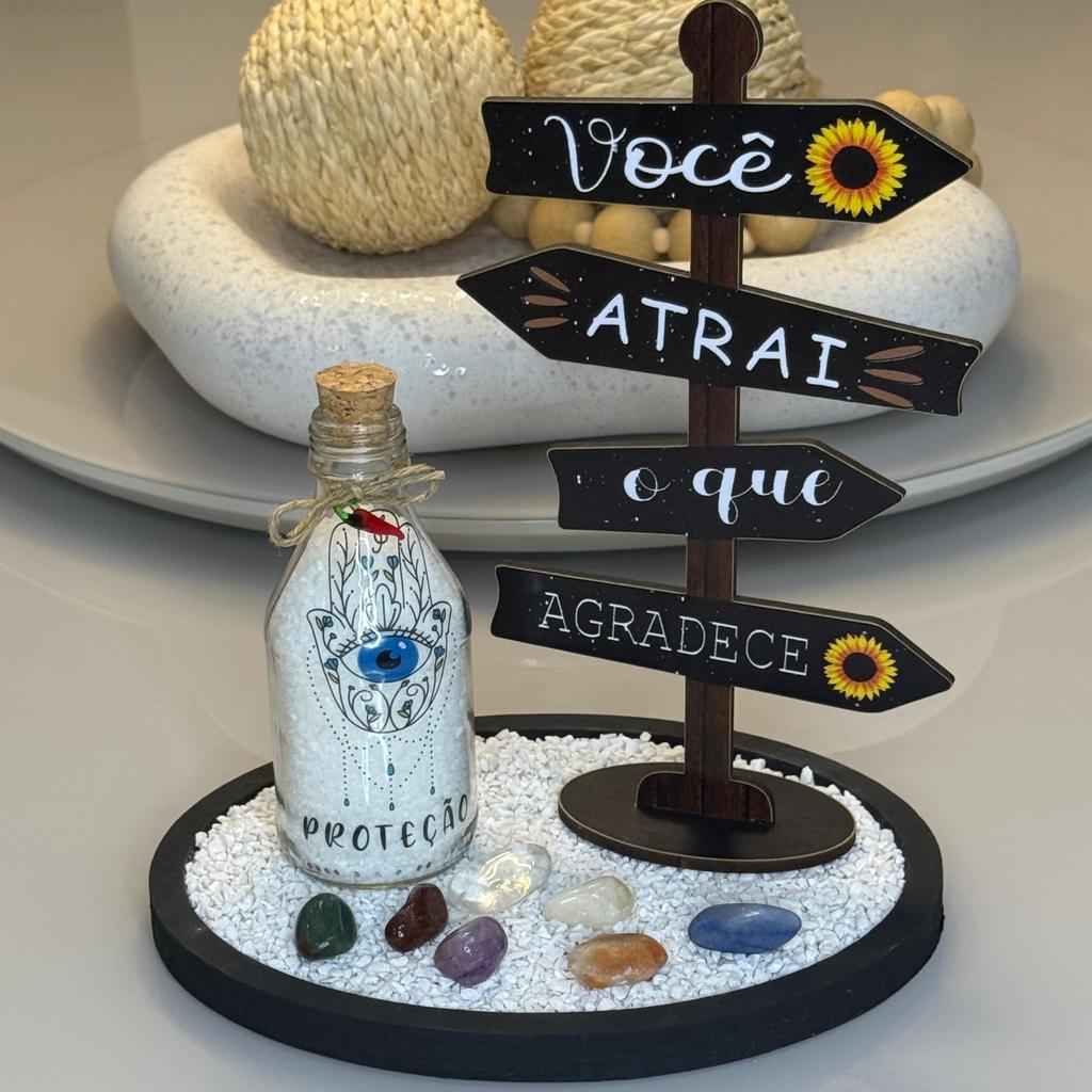 Altar Guardião da Gratidão 23cm - Você Atrai o que Agradece