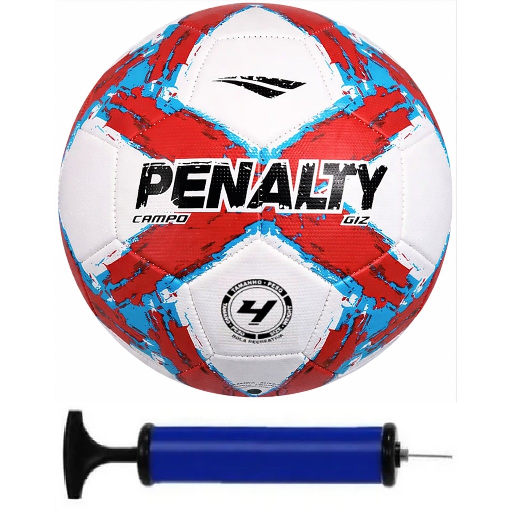 Bola Campo Penalty Giz N4 + Bomba de Ar