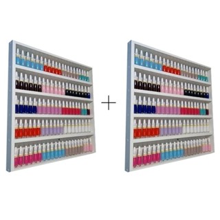 Kit 2 Esmalteira Parede Manicures Suporta Até 400 Esmaltes em Oferta na Shopee
