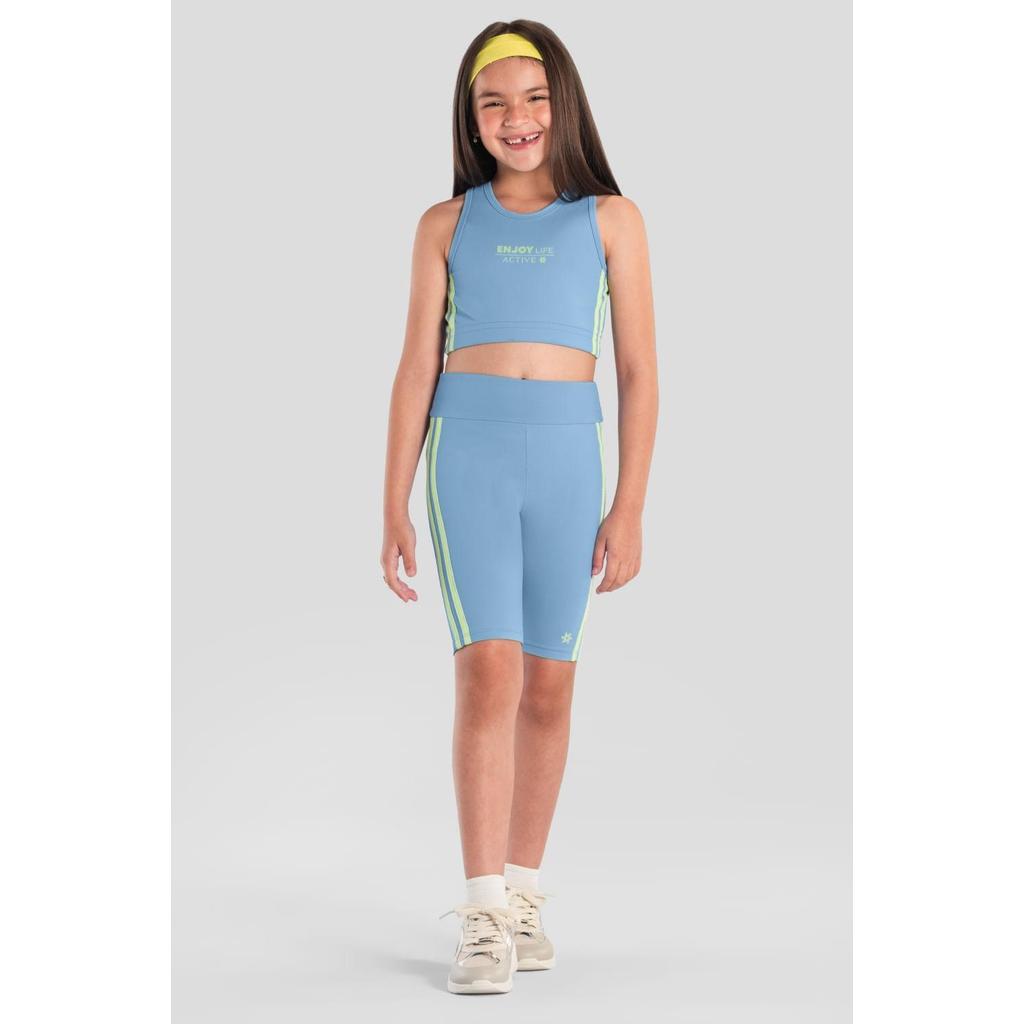 Top infantil menina esportivo Brandili Active em Oferta na Shopee