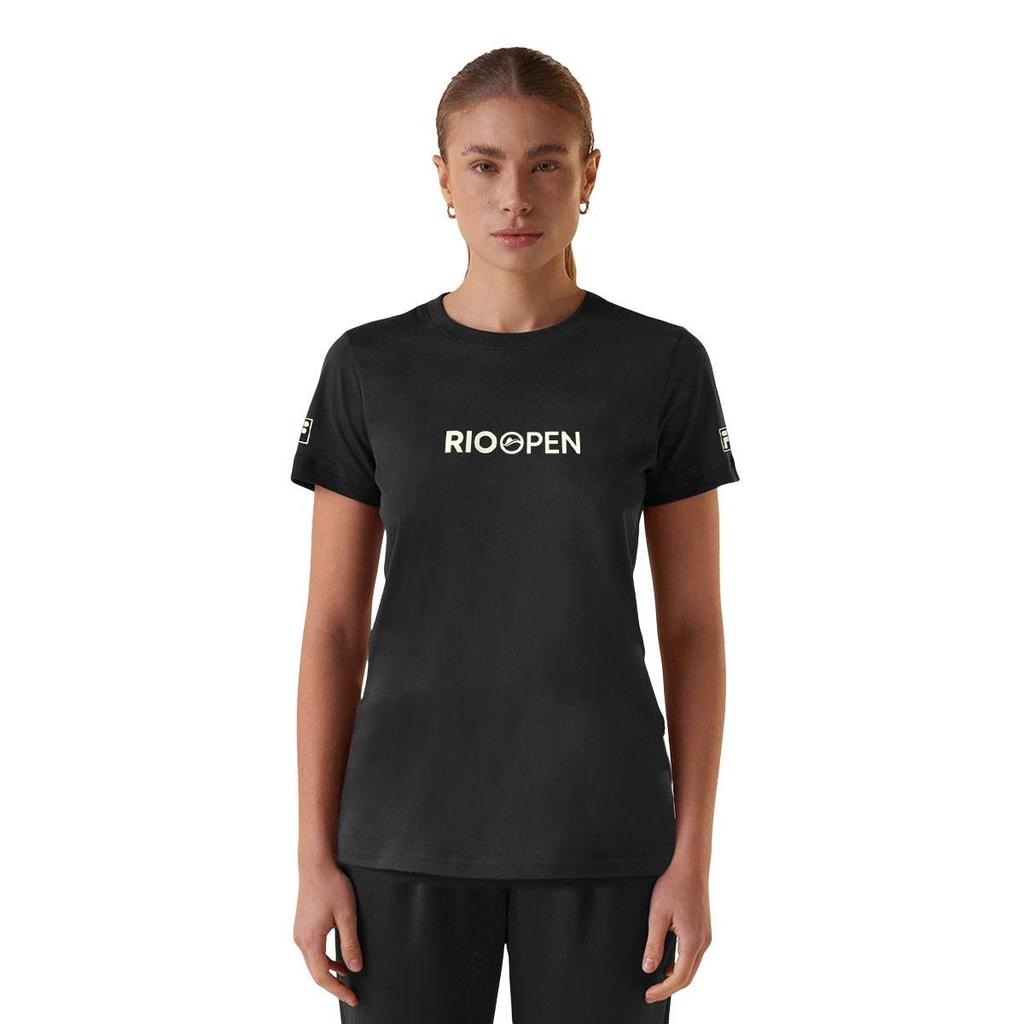 Camiseta Fila Rio Open F-Box Preta