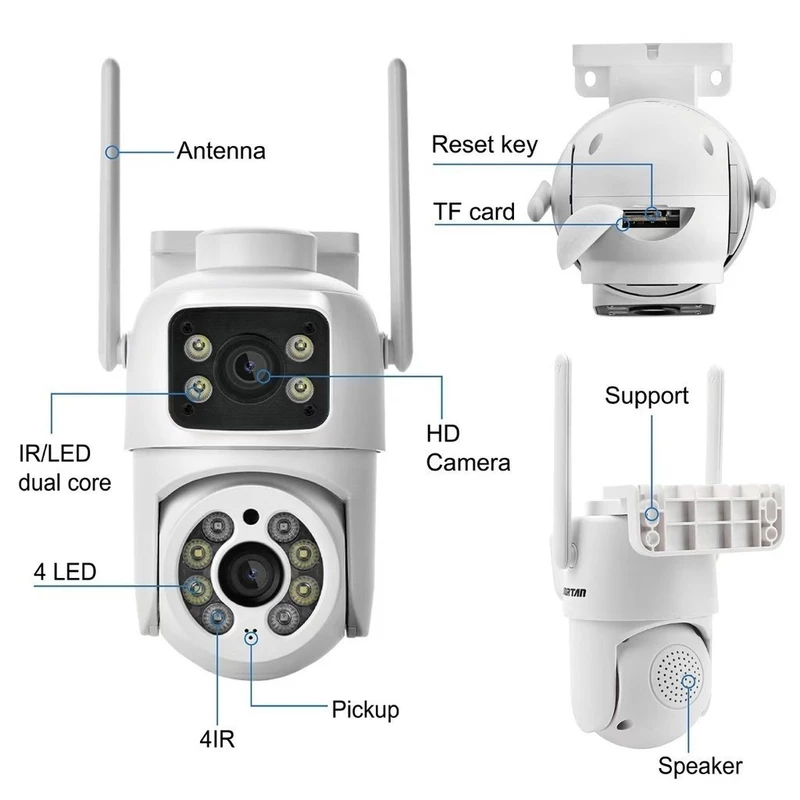 Câmera de Segurança Wi-Fi Externa PTZ IP66 — foto 4