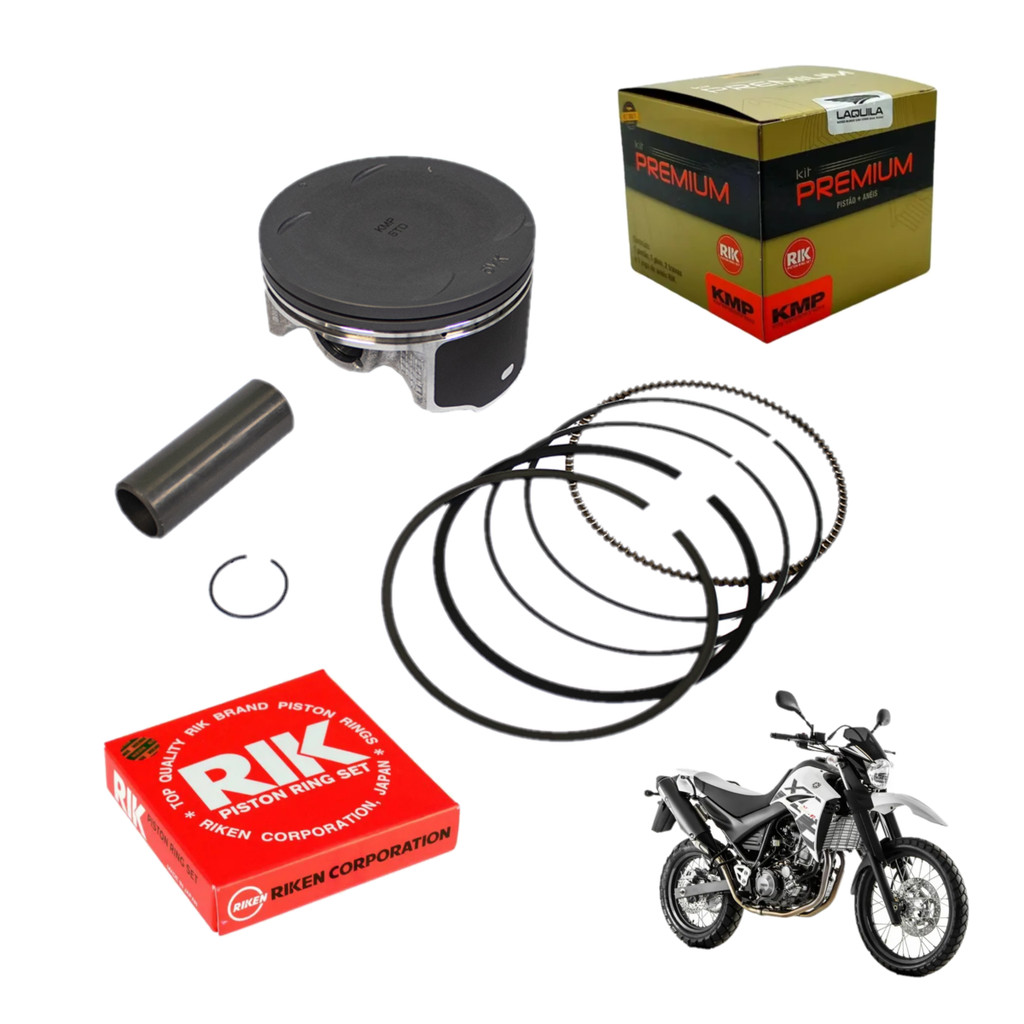 Kit Pistão Anéis Xt 660r Std 0.25 0.50 Premium Rik Kmp