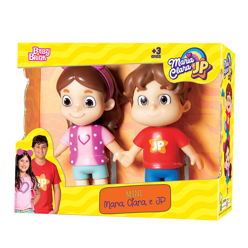 Bonecos Mini Maria Clara e JP NovaBrink em Oferta na Shopee
