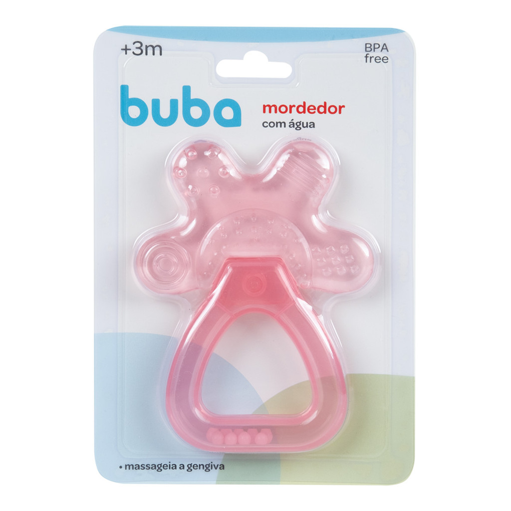 Mordedor Com Água e chocalho Rosa Buba em Oferta na Shopee