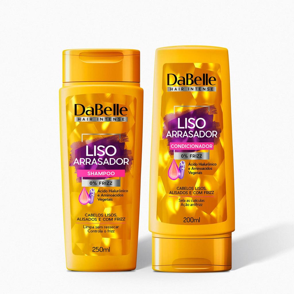 Kit Shampoo e Condicionador Liso Arrasador DaBelle Hair em Oferta na Shopee