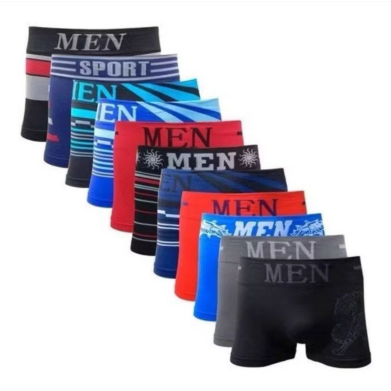 10 Cuecas Boxer Cueca Microfibra Masculino Adulto