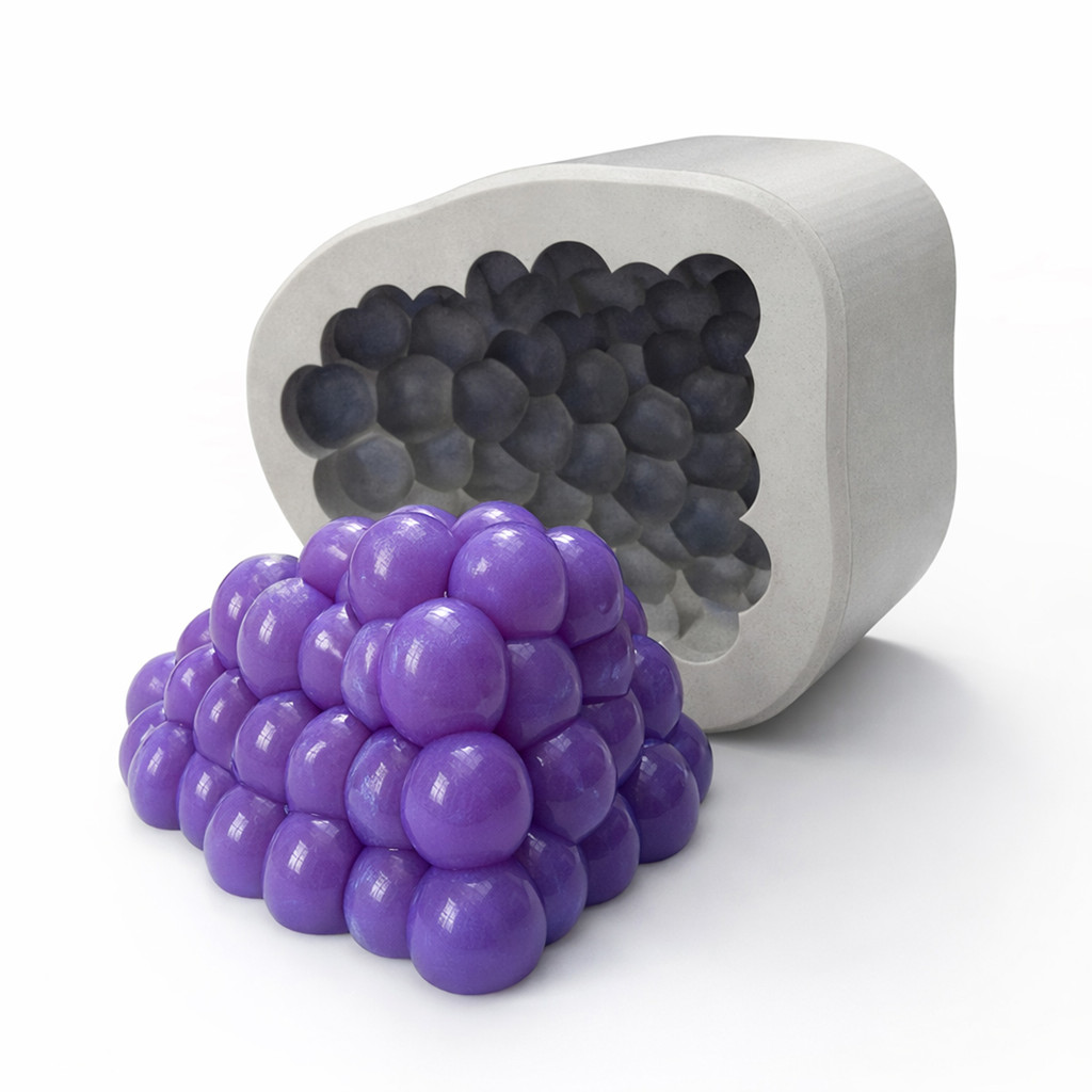 Molde de Silicone mini Cacho de Uvas para Artesanato Lembrancinha Vela Sabonete Resina