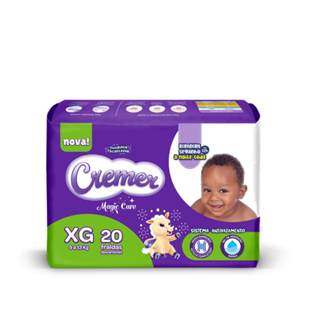 Fralda Cremer Magic Care Tamanho XG Pacote Prática com 20 Fraldas Descartáveis em Oferta na Shopee