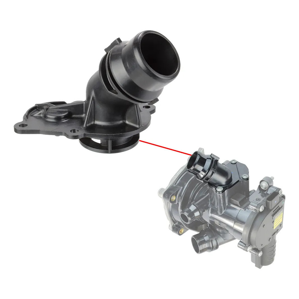 Flange Tubo Da Bomba D'agua Eletrica Porsche Macan 2.0 Turbo