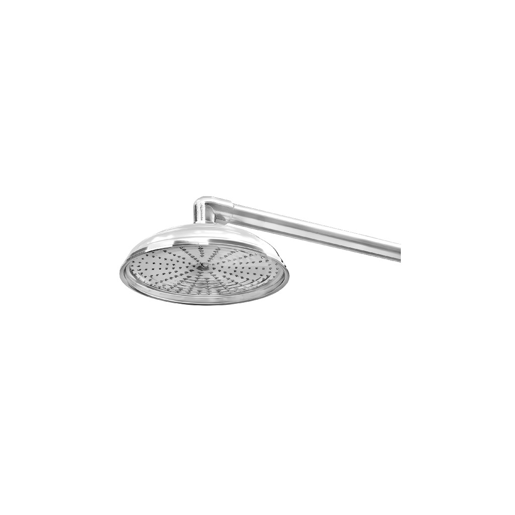 Ducha Cascata de Alumínio 8'' Sodramar com Cano 3/4 (Chuveirão para Piscina e Área Externa)