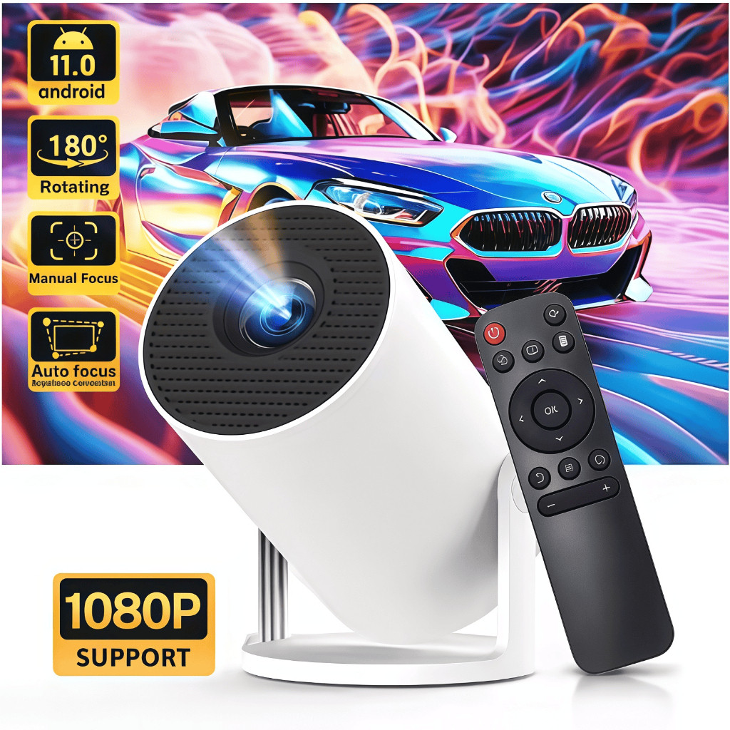 Projetor 4K HD 150 Polegadas TV Para Celular B0x Xbox PS PC Wifi HY300 Pro Magcubic Envio Imediato Nexora