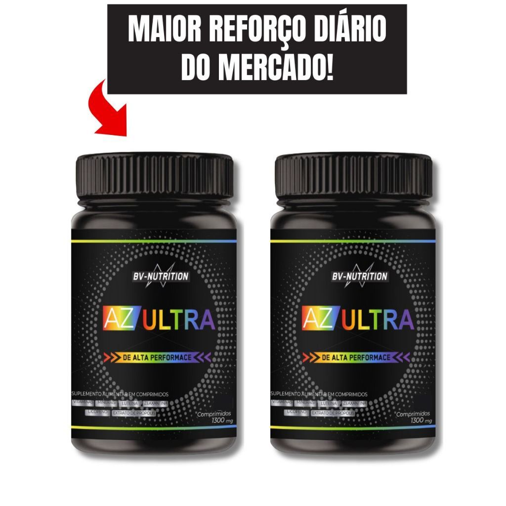 Kit 2x Suplementos Multivitamínico 1.000mg Completo Az Ultra - Unissex Polivitaminico em Oferta na Shopee