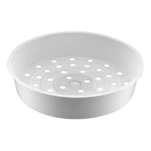 Peneira Bandeja Branca Para Cozimento A Vapor 10 Xícaras