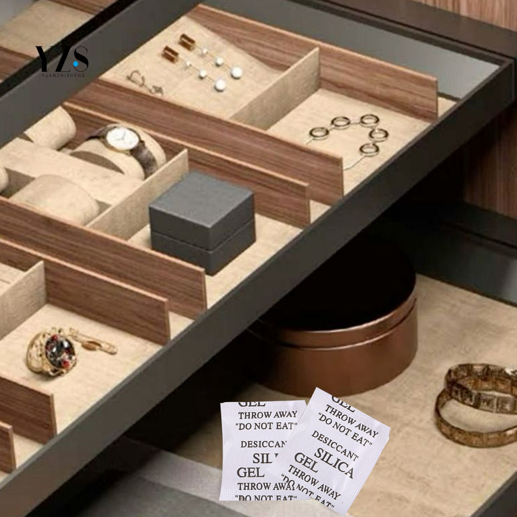 Dry Silica Gel Packs 100pcs Packets 1/2g Moisture Absorbers for Electronics Jewelry Cameras Clothes Books Precision Inst