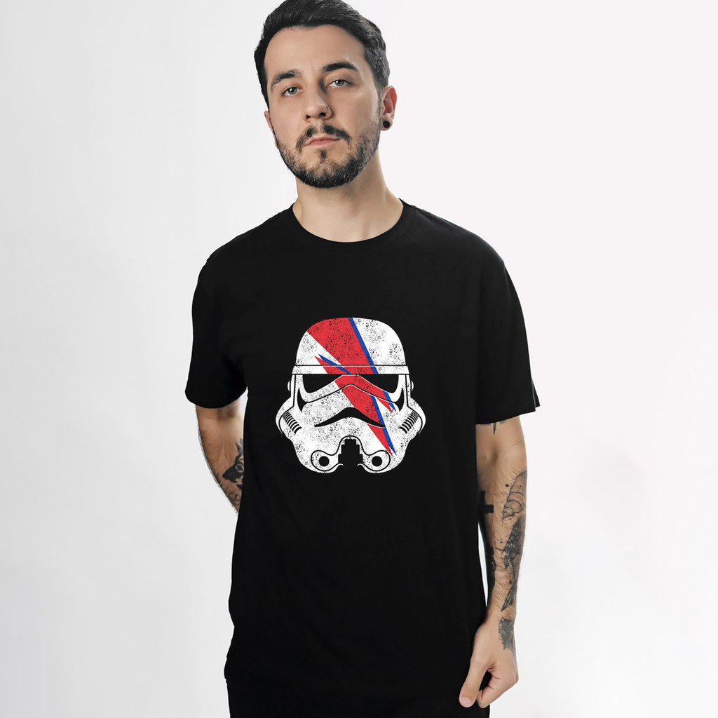 CAMISETA PREMIUM STORMTROOPER BOWIE STAR WARS PRESENTE CRIATIVO GEEK