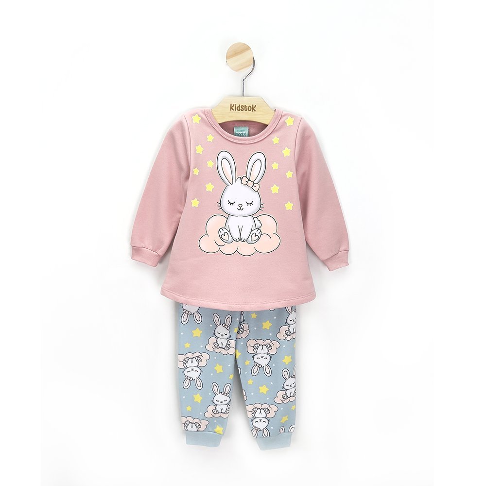 Pijama Menina Flanelado Coelhinha Brilha no Escuro - Kyly em Oferta na Shopee