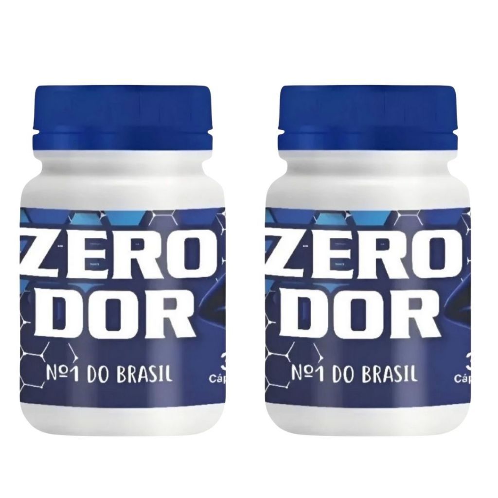 Suplemento Alimentar Zero Dor Original 60 Caps 2 Potes