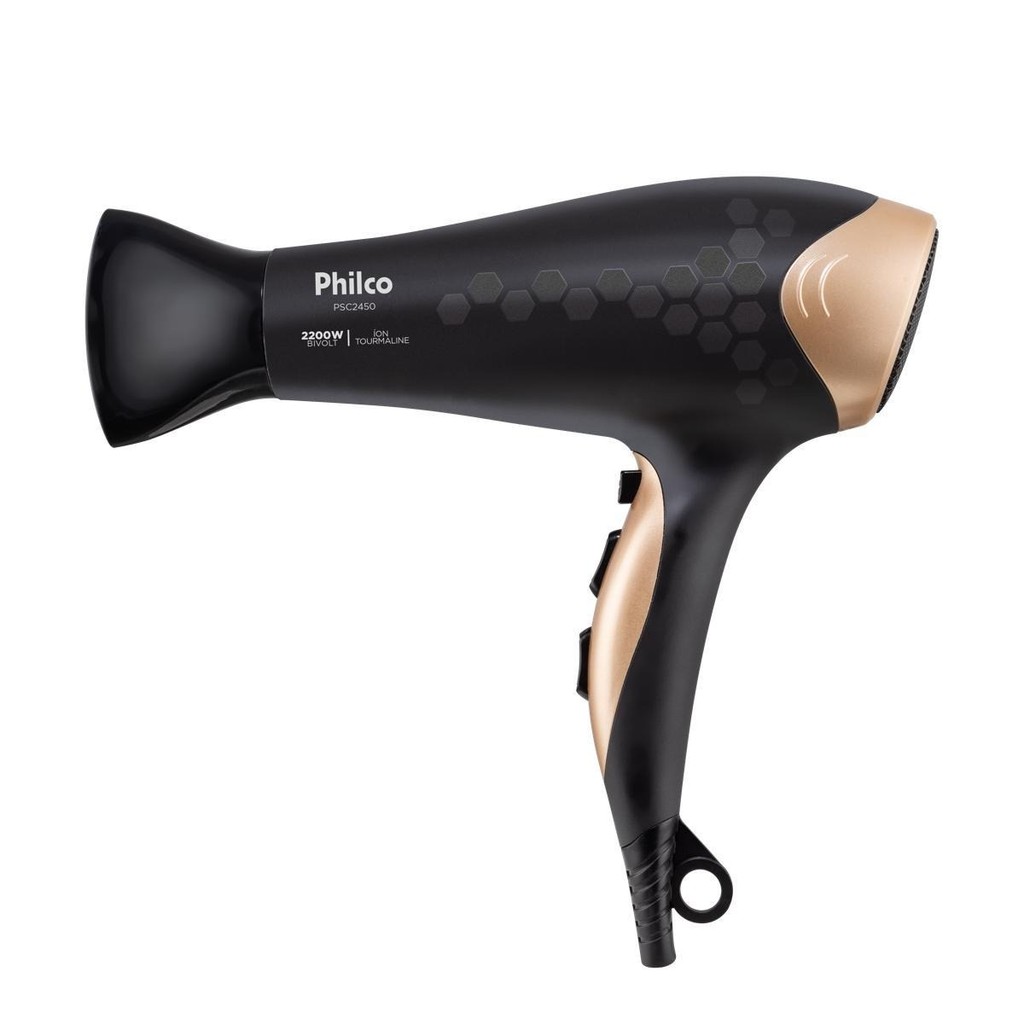 Secador Philco Bivolt 2200W Íons Tourmaline PSC2450