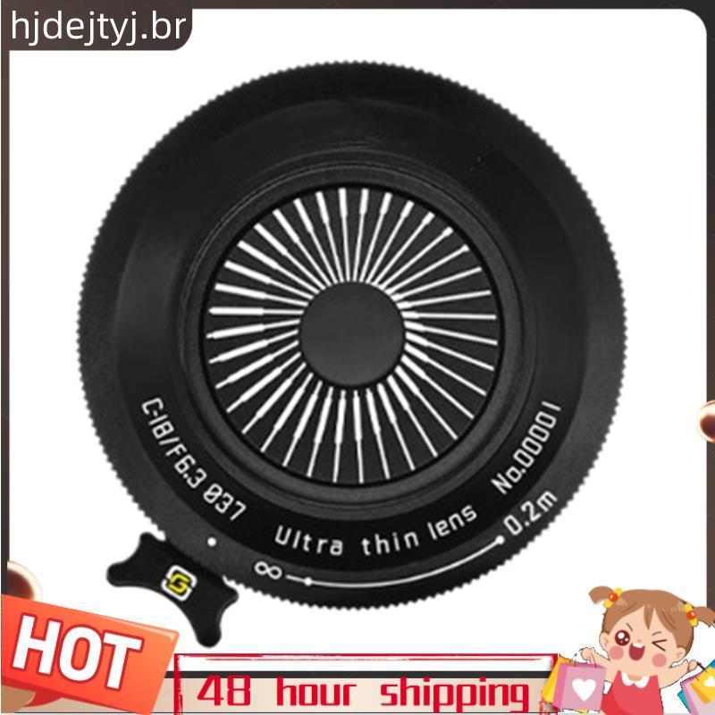 Para X XT20 Z8 Z9 Z6 XT3 Compatível 18mm F6.3 Foco Manual Retrato Lente Grande Angular Cabeça De Biscoito Preto