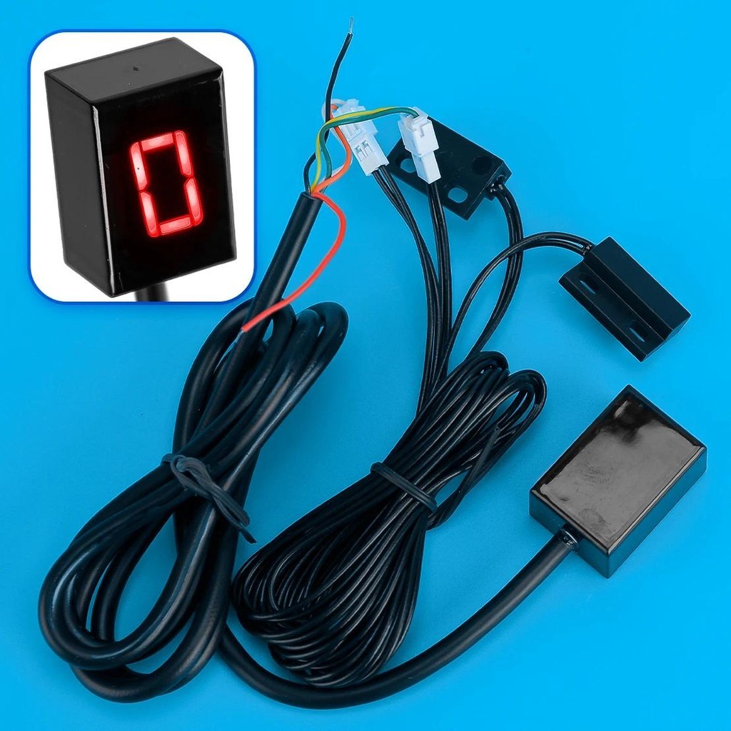 Novo Motor Digital Indicador De Engrenagem Display Sensor Alavanca Mudança Para Motocicleta Bicicleta Scooter ATVs 5 Vel