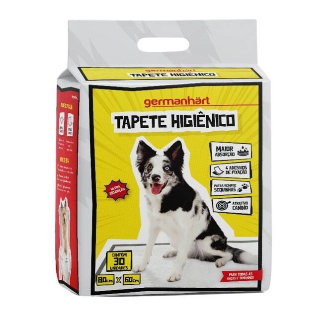 Pack com 30 Tapetes Higiênicos Pet 6 Camadas 80x60 cm para Cães de Grande Porte