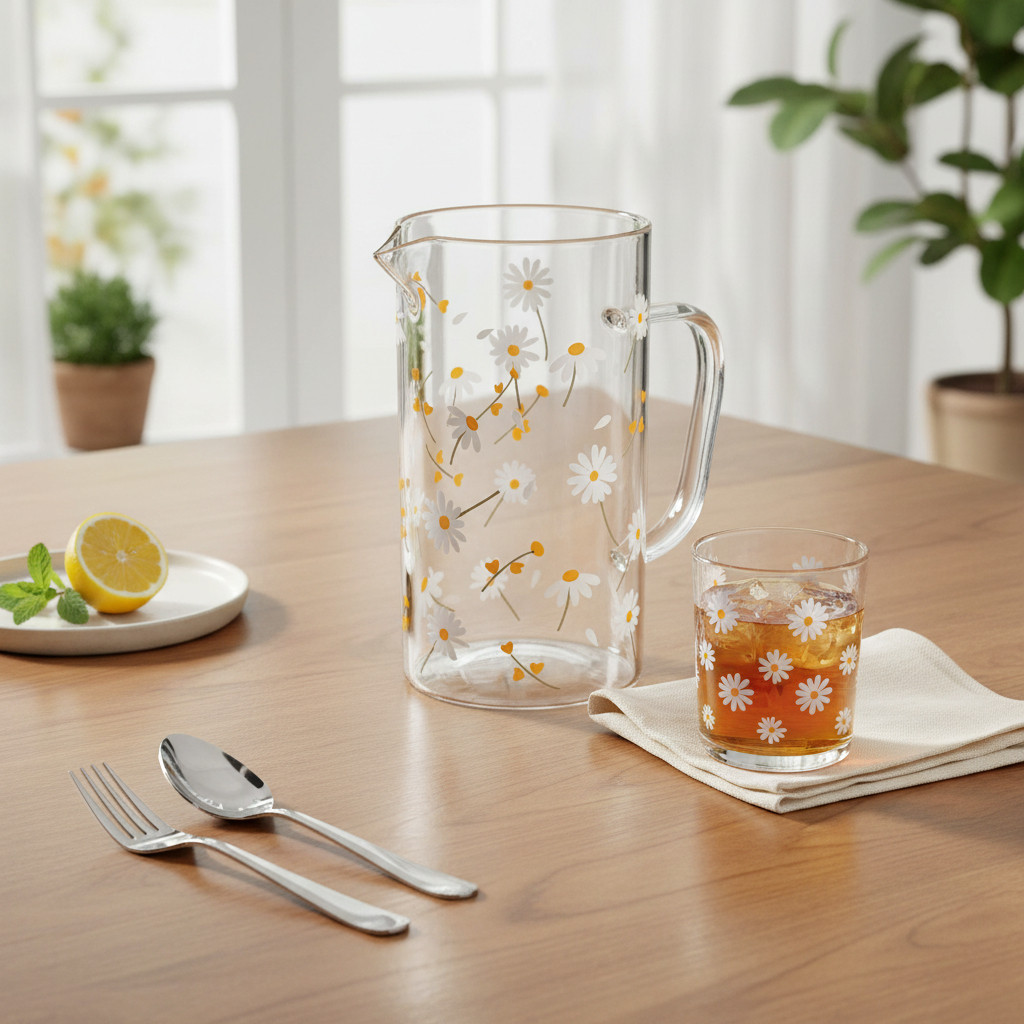 WOLFF - Jarra Sunflower 1,2L Vidro Borossilicato em Oferta na Shopee