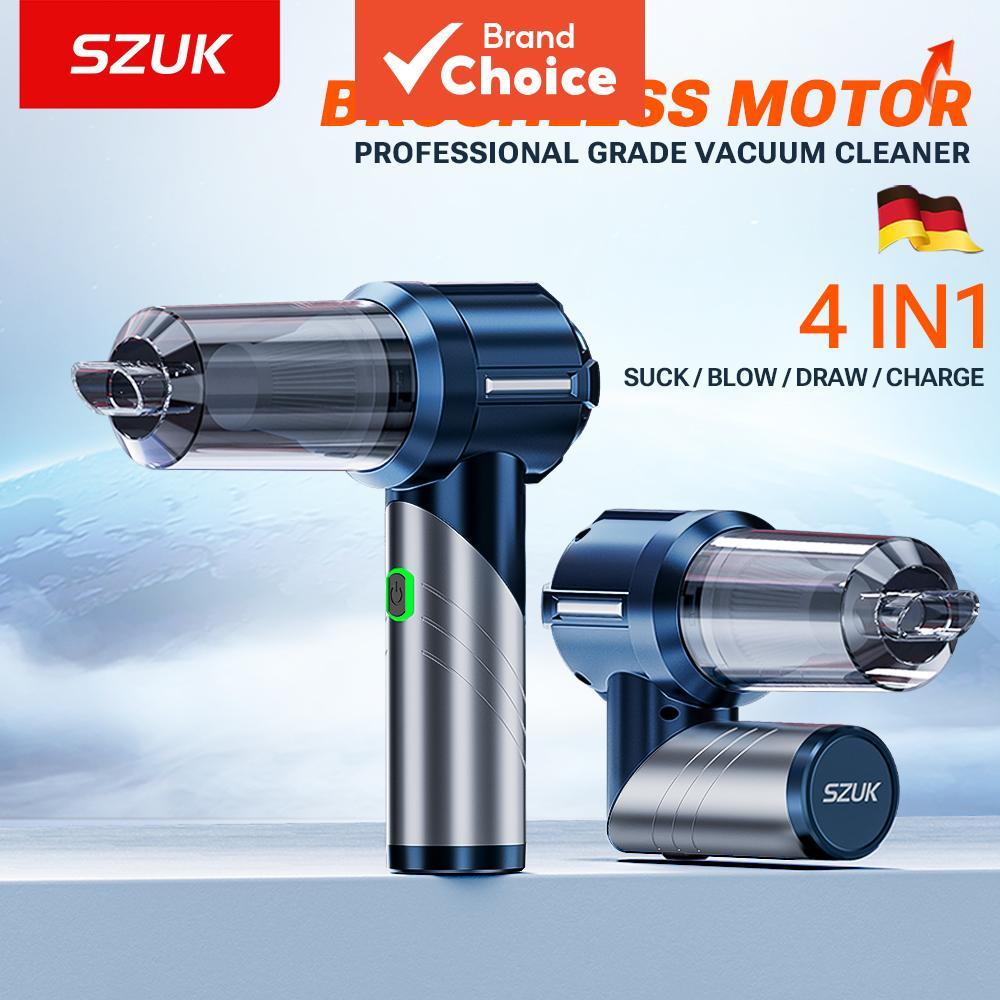  Aspirador de pó de carro dobrável SZUK, forte sucção, portátil sem fio, limpador doméstico