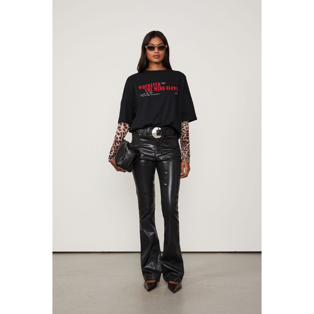 Calça Sarja Boot High Like Leather Animale Jeans