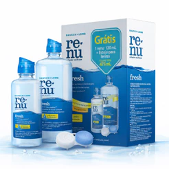 Kit Renu Fresh Solução Multiuso Para Lentes 355ml 120ml Bausch + Lomb 475 Ml