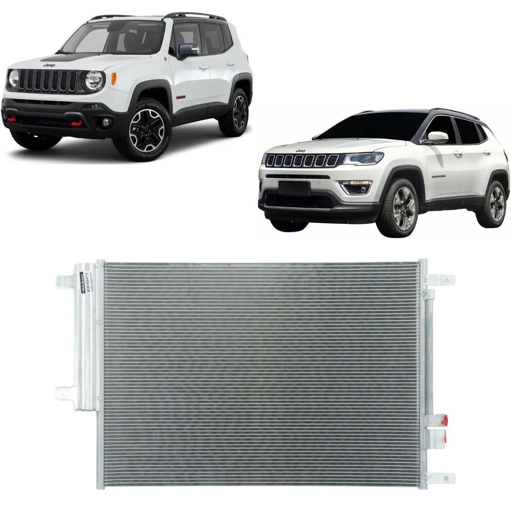 CONDENSADOR PARA COMPASS RENEGADE 2.0 2015 2016 2017 A 2019 160BC2614300710RC CD FILIAL CAMPINAS