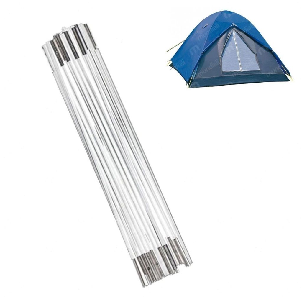 Conjunto Varetas Reposição Barraca Fox 4/5 Pessoas Nautika Kit Estrutura Barraca Camping Peças Originais