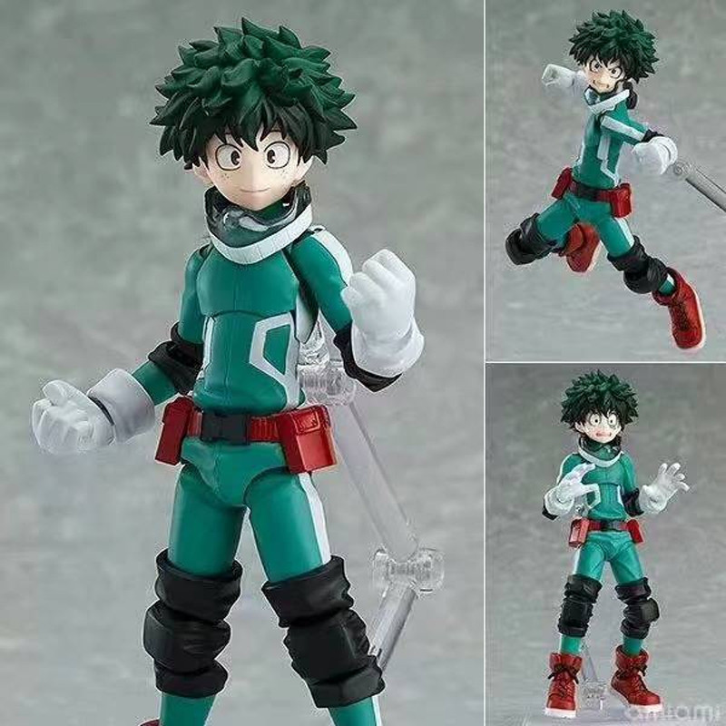 Anime japonês de 14.5 cm  Figma 323 Midoriya Izuku Modelo móvel colecionáveis de PVC