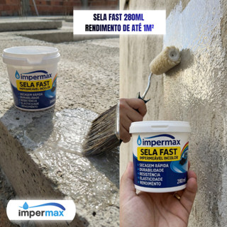 SELA FAST Impermeabilizante invisível liquido 280 Ml multiuso, Box Pia Ralo Trinca Telha Vaso em Oferta na Shopee