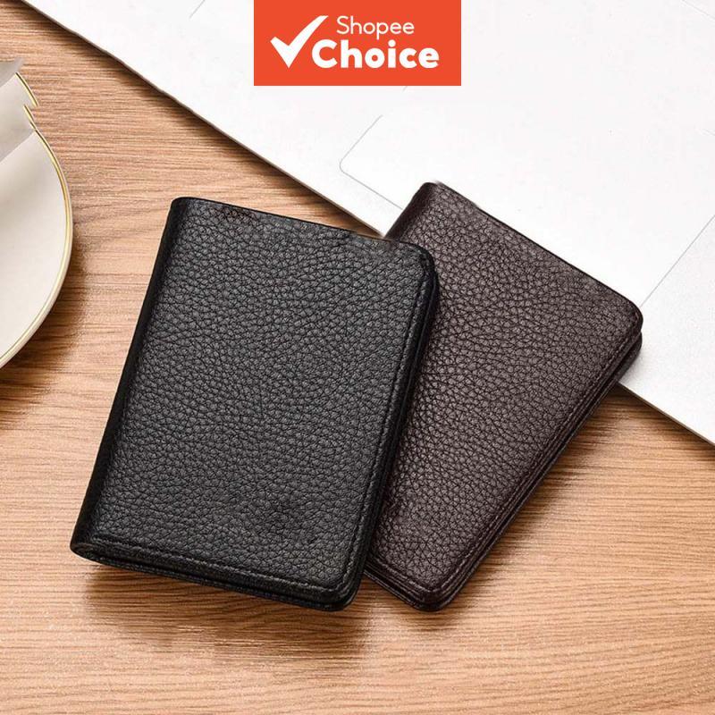  2026 Carteira Vertical para Homens Porta-cartões Ultra Fino e Elegante com Janela para CNH