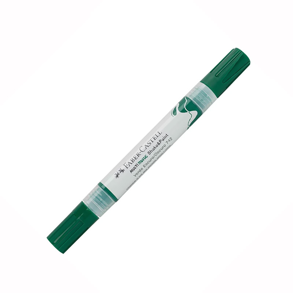 Pincel marcador multisuperfícies Multimark Verde Escuro MM/SPVDE742 Faber-Castell