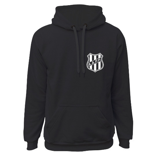Blusa da Ponte Preta Masculina Moletom de Time Brasileiro Confortável Canguru Agasalho Feminino Futebol Moda Casual