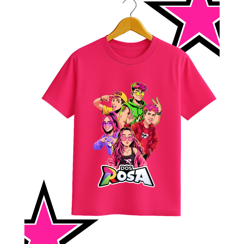 CAMISETA EMILY VICK OS ROSAS INFANTIL E ADULTO